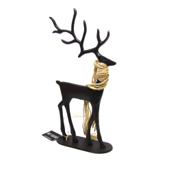 Dekoracja METALOWY JELEŃ 39cm